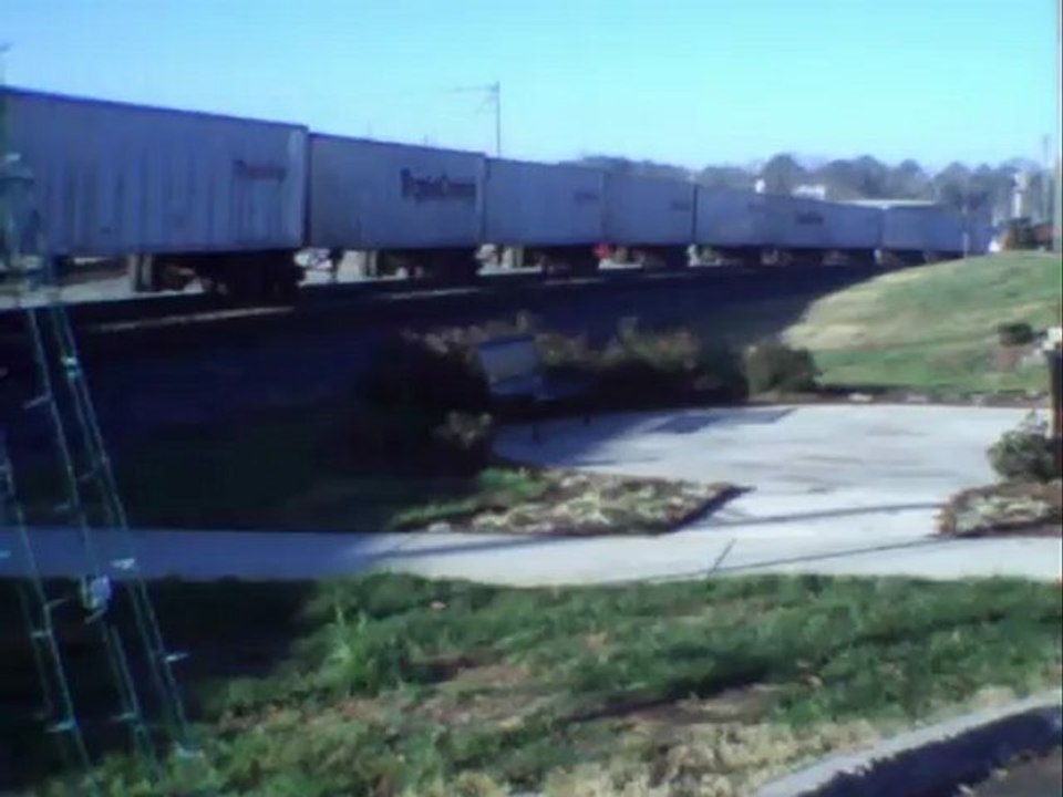 Norfolk Southern Triple Crown roadrailer train southeast through Austell Ga.