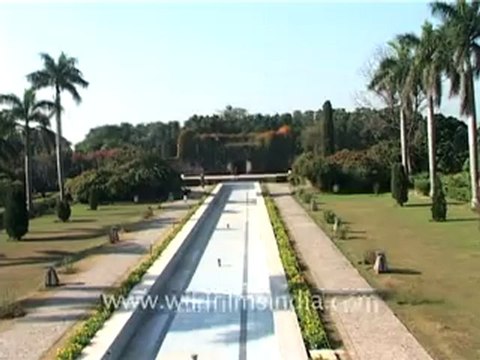 Chandigarh garden with fountains