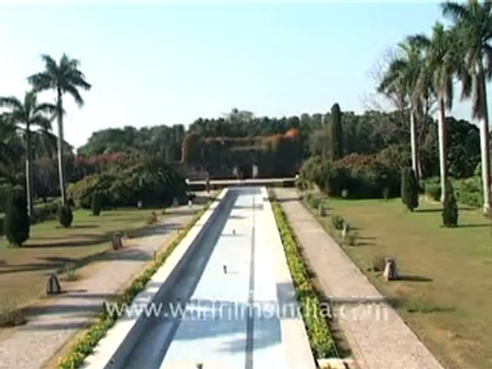 Chandigarh garden with fountains