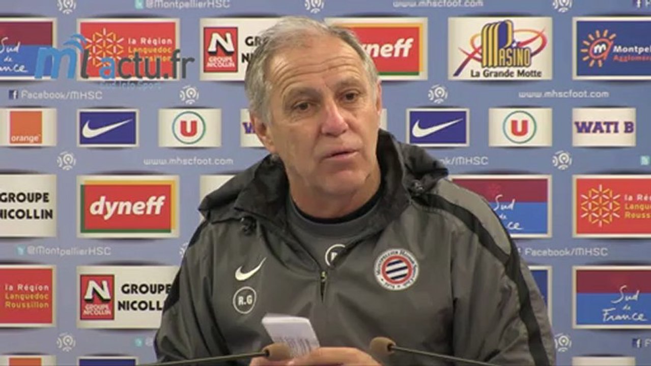 René Girard, entraîneur du MHSC, s'amuse de la fin du monde !