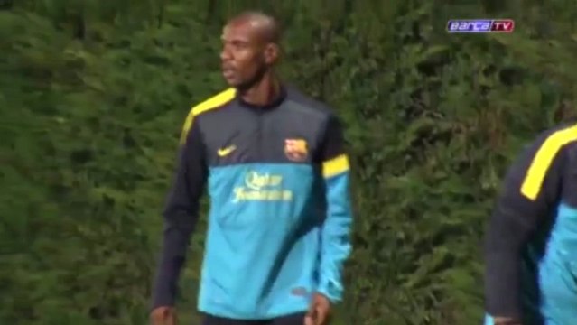 Le retour d'Abidal à l'entraînement du Barça