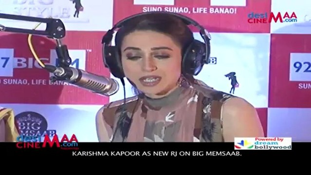 KARISHMA KAPOOR AS NEW RJ ON BIG MEMSAAB.
