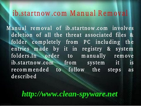 Uninstall ib.startnow.com : Steps to remove ib.startnow.com infection