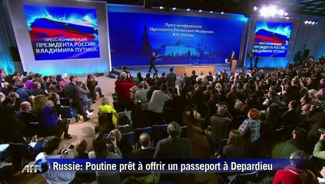 Poutine prêt à offrir un passeport russe à Depardieu