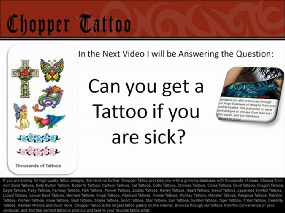 Tattoos With Meaning -Can you get a tattoo if you are sick?.mp4