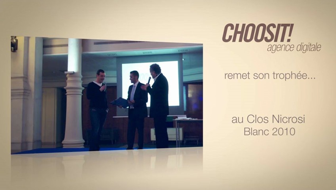 Choosit remet un Trophée Vinoboss Marseille 2012