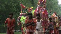 Kanwarias on their Annual Pilgrimage