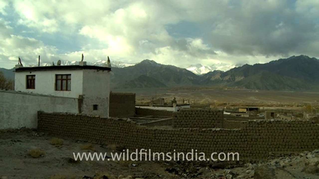 Ladakh surrounded by mountains