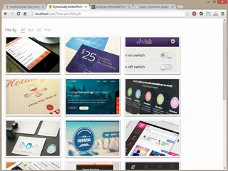 Un Portfolio dynamique avec Quicksand plugin jQuery