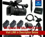 Sony HXR-NX5U NXCAM Digital HD Video Camcorder, 3.2 LCD + (3pcs) NP-F970 Info-Lithium Battery Pack (6600mAh) + 16GB Deluxe Accessory Kit