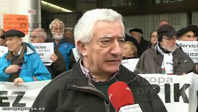 Pensionistas vascos, contra copago farmaceútico