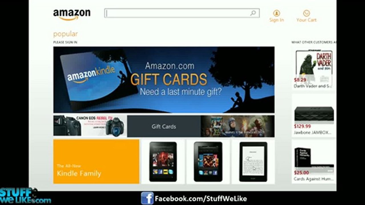 Amazon Windows 8 App