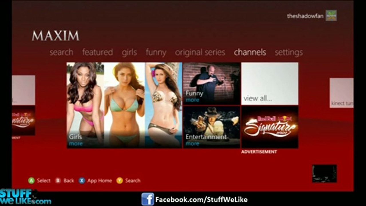 Maxim Xbox 360 App