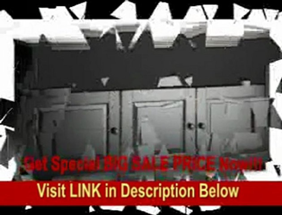 Salamander Chameleon Hampton 339 Triple-Width A/V Cabinet (Distressed Black)