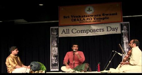 SRI VENKATESWARASWAMY TEMPLE: ACD MUSIC FESTIVAL: HARISH GANAPATHI: KRITHI 3: PART 1