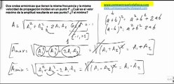 Fisica fenomenos ondulatorios valor maximo de amplitud resultante