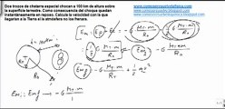 Fisica satelites artificiales calcular velocidad de caida de chatarra