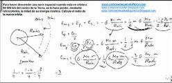 Fisica satelites artificiales calcular radio nueva orbita