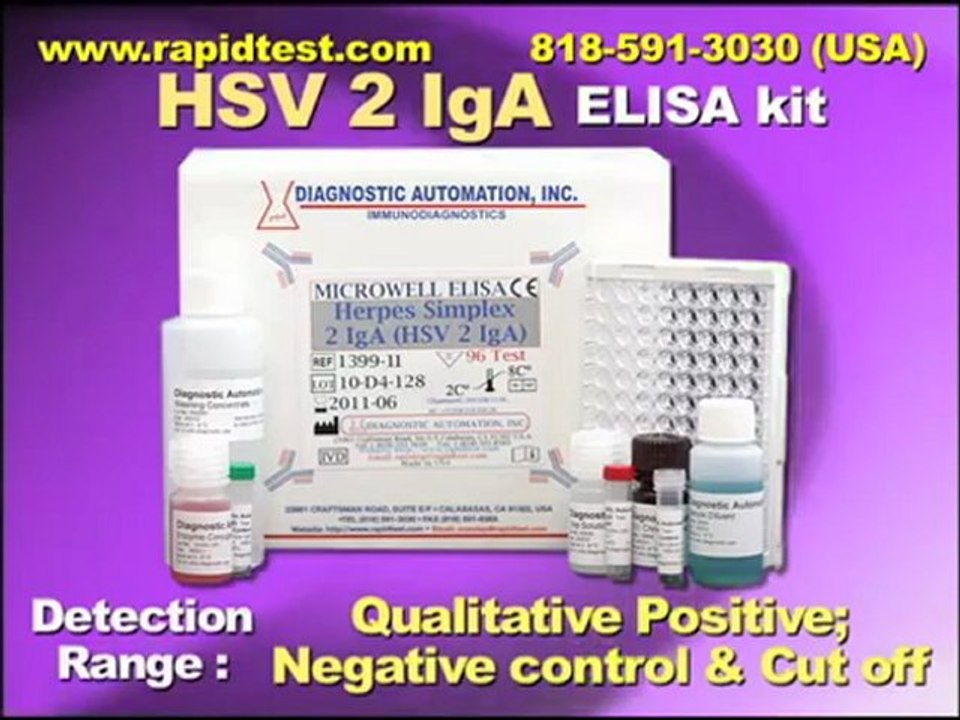 HSV 2 IgA ELISA kit