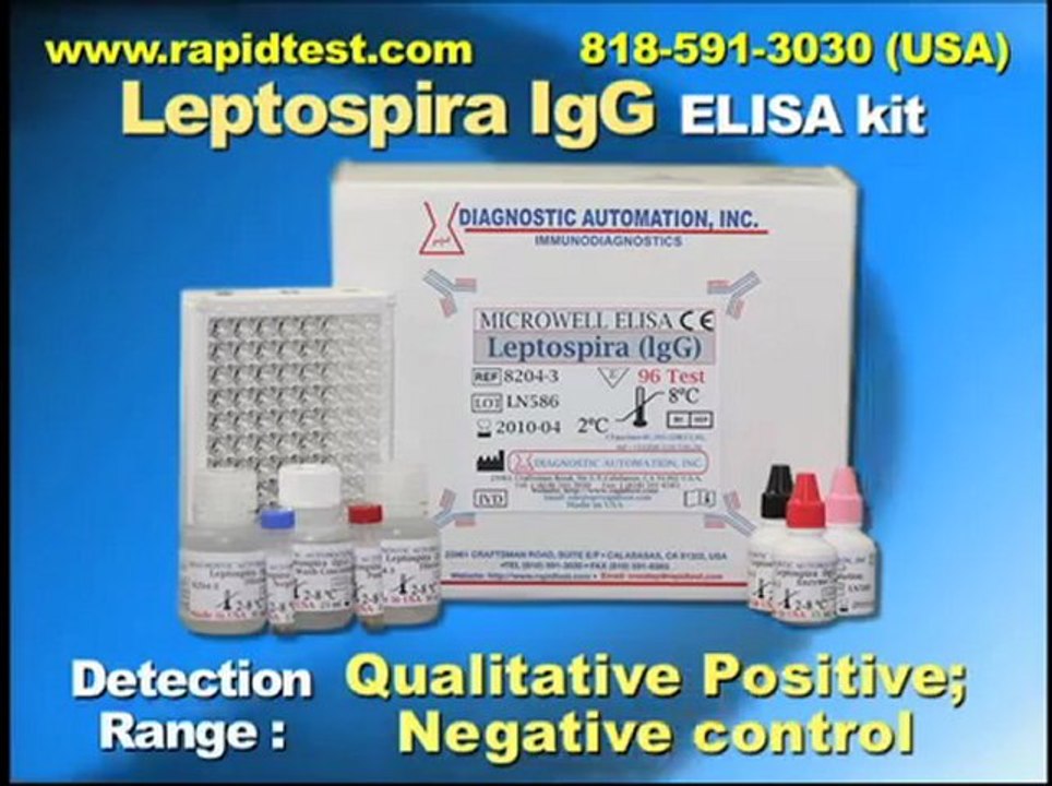 Leptospira IgG ELISA kit