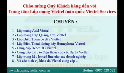 lap mang viettel quan hoang mai - YouTube