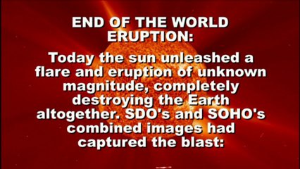 SOLAR ACTIVITY UPDATE: End of the World Eruption Scenario(Dec 20th, 2012).