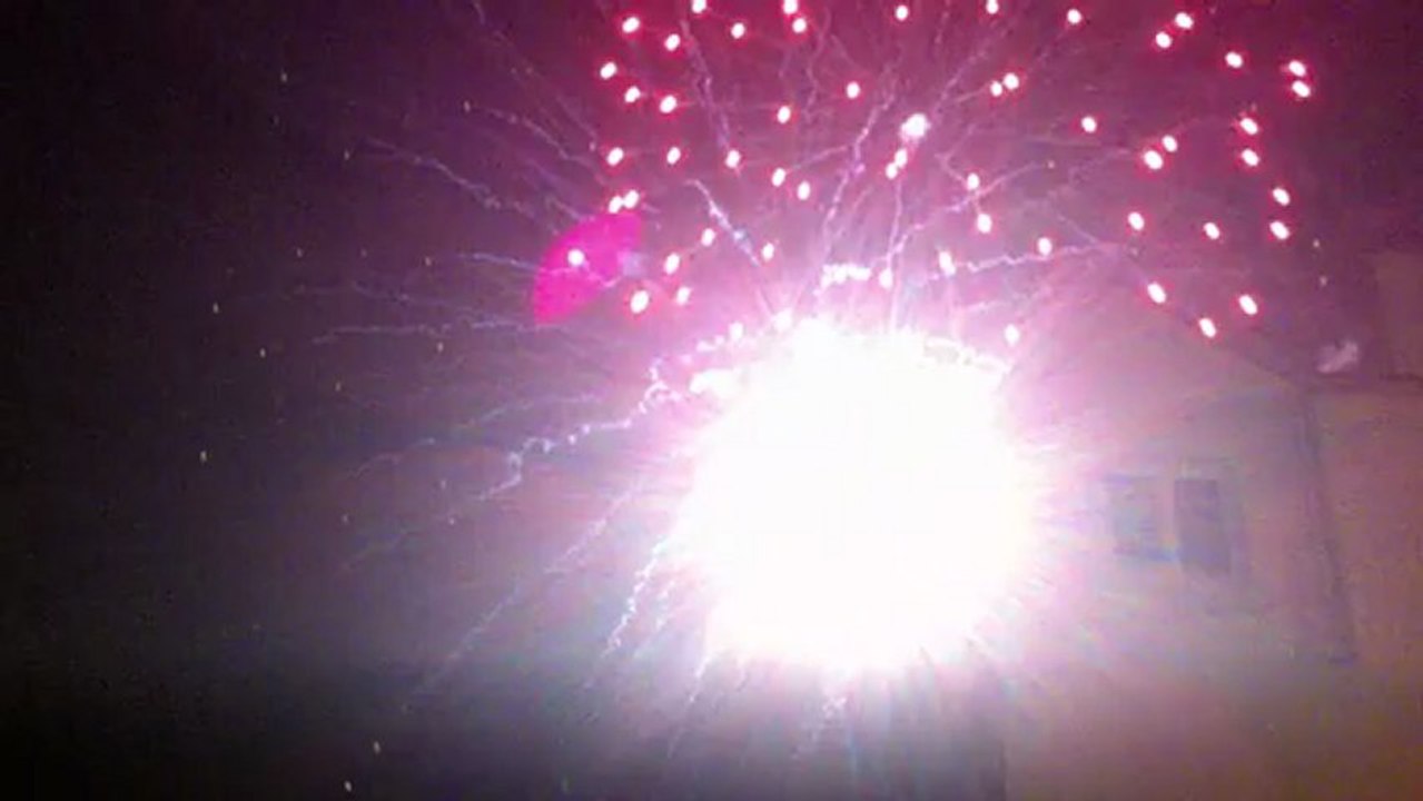 Aout 2012 Belle ile- Feu d'artifice Le Palais 15 aout