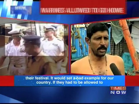 Italian marines allowed to go home