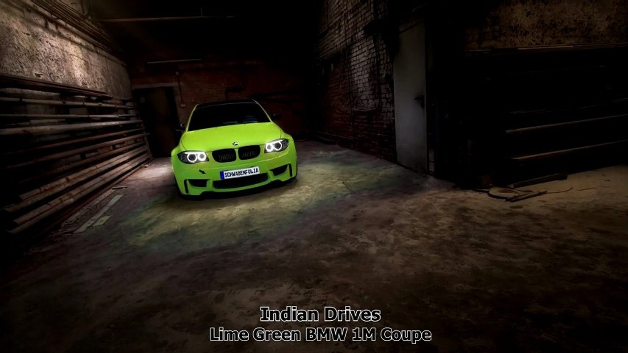 Lime Green BMW 1M Coupe : First Look