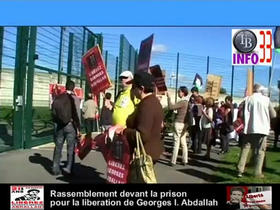 Le comité libérons Georges 33 a manifesté  devant le siège du Parti Socialiste