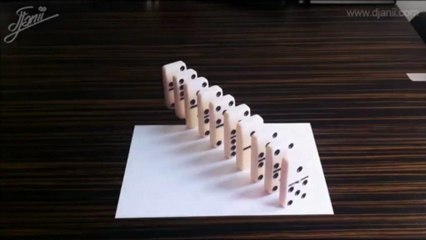 De belles illusions anamorphiques sur du papier