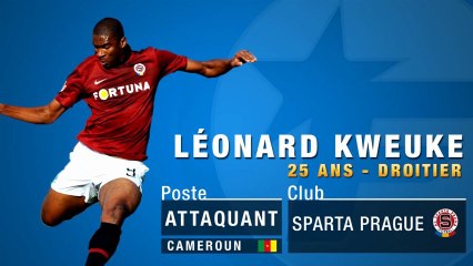 Leonard Kweuke, l'attaquant vedette du Sparta Prague