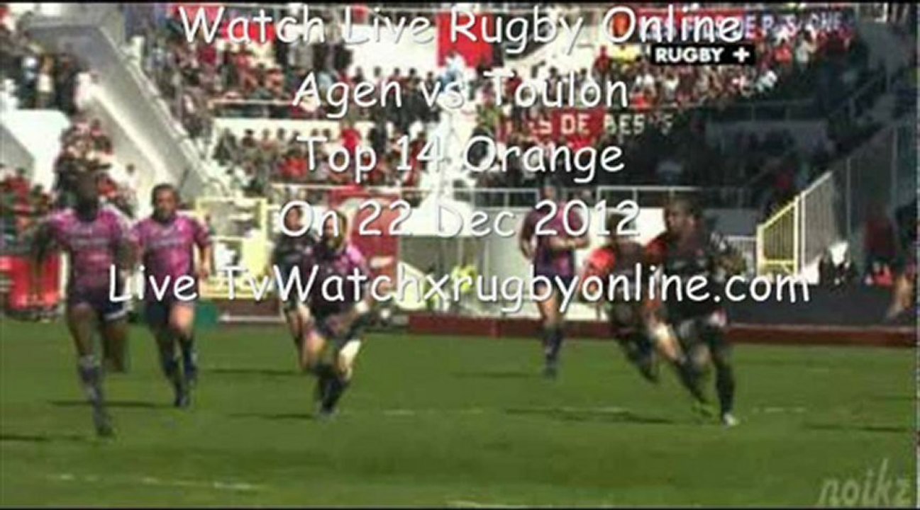 Top 14 orange 2012 agen at agen live stream