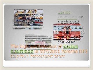 Carlos Kauffmann:: Carlos Kauffman Enjoyed Car Racing in the Utah challenge