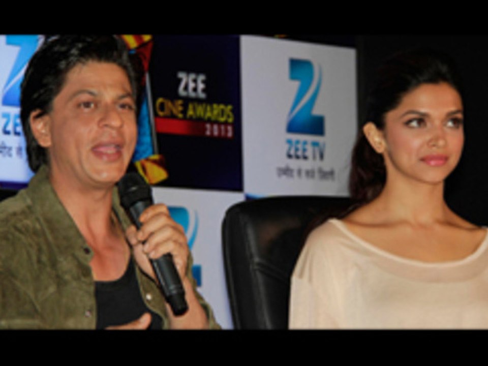Shah Rukh Khan & Deepika Padukone @ Zee Cine Awards Press Meet