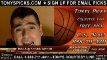 New York Knicks versus Chicago Bulls Pick Prediction NBA Pro Basketball Odds Preview 12-21-2012