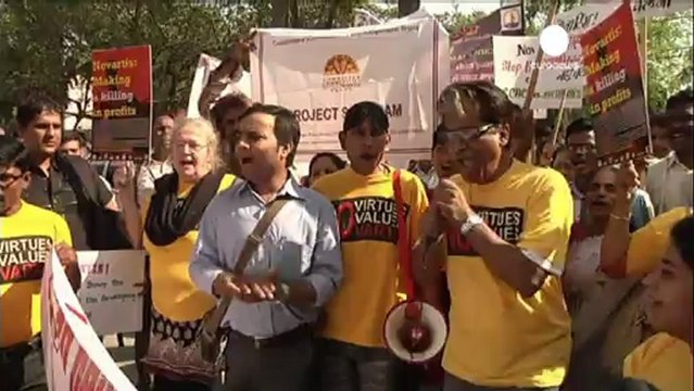 Protesters say cheap India drugs threatened by court battle