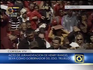 Henry Rangel Silva jura por el "comandante Chávez" velar por el bienestar de Bolívar