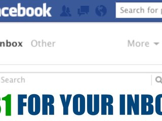 Facebook Tests $1 Fee to Send Message to Stranger's Inbox