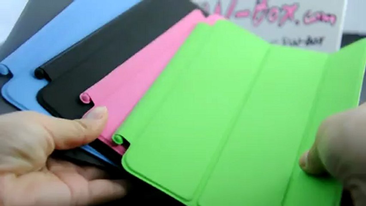 Smooth Polyurethane Smart Cover For iPad Mini-High Quality