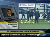 21 Aralık 2012 Fenerbahçe Karabük Maçı Hazırlıklarını Tamamladı