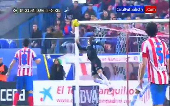 Gol Adrian Atletico de Madrid 1-0 Celta de Vigo Liga 21-12-2012