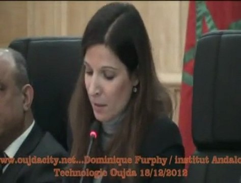 Mot de Mme Anne Dominique Furphy représentante de l' institut Andalou de technologie / Table Ronde du Secteur agroalimentaire et Accées à l'innovation / oujda la region de l 'oriental MAROC