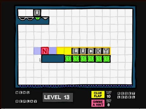 More Blocks With Letters On Walkthrough - MBWLO - Levels 1-17