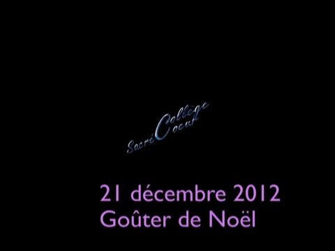 Goûter de Noël le 21 décembre 2012