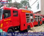 TP Vinh: Cháy tại tòa nhà cao tầng đang xây