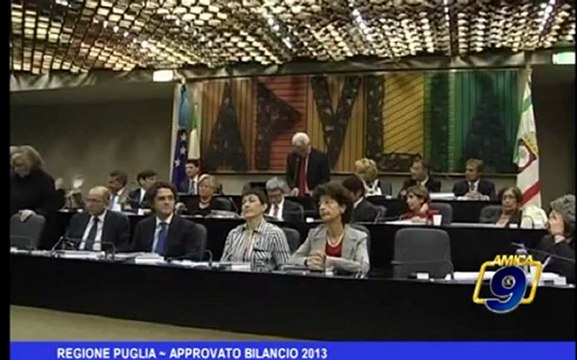 Regione Puglia | Approvato bilancio 2013