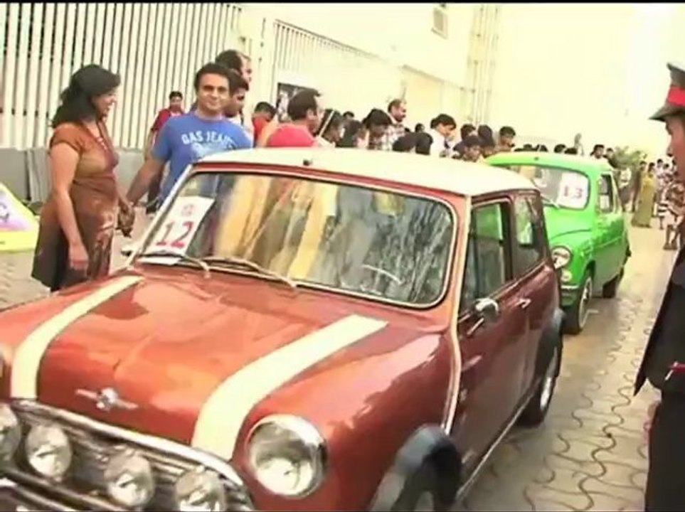 Ajay Devgn flags off car rally