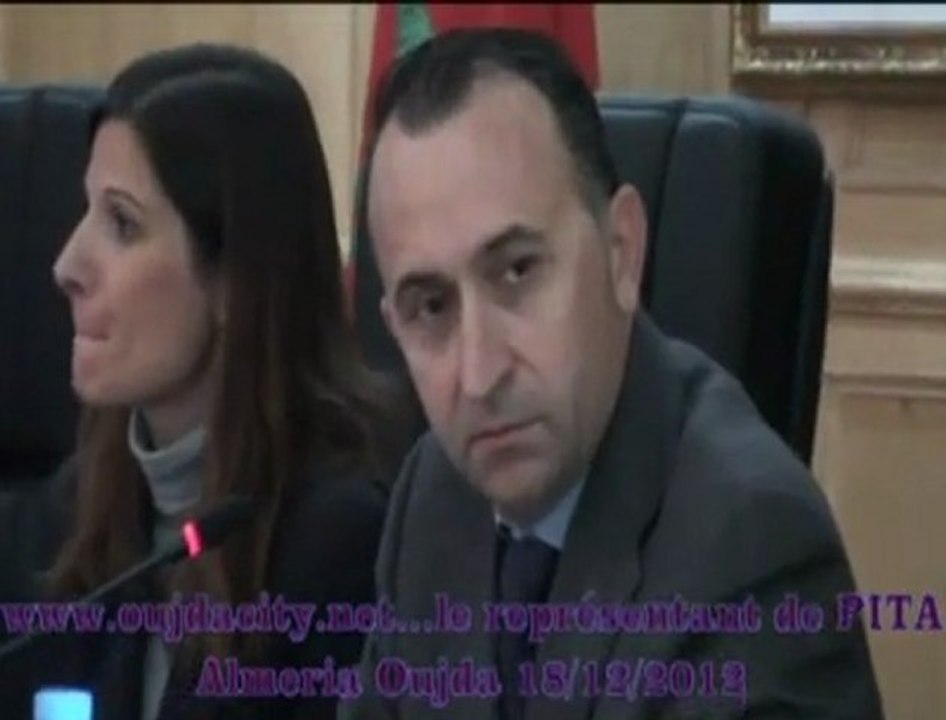 Mot de MR le représentant de PITA  Almeria - parc  scientifique et technologique d'almeria / Table Ronde du  Secteur agroalimentaire et Accées à l'innovation / oujda  la region de l 'oriental MAROC