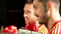 La selección española felicita la Navidad